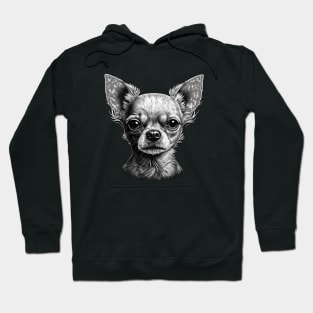 Chihuahua Dog Tattoo Style Hoodie